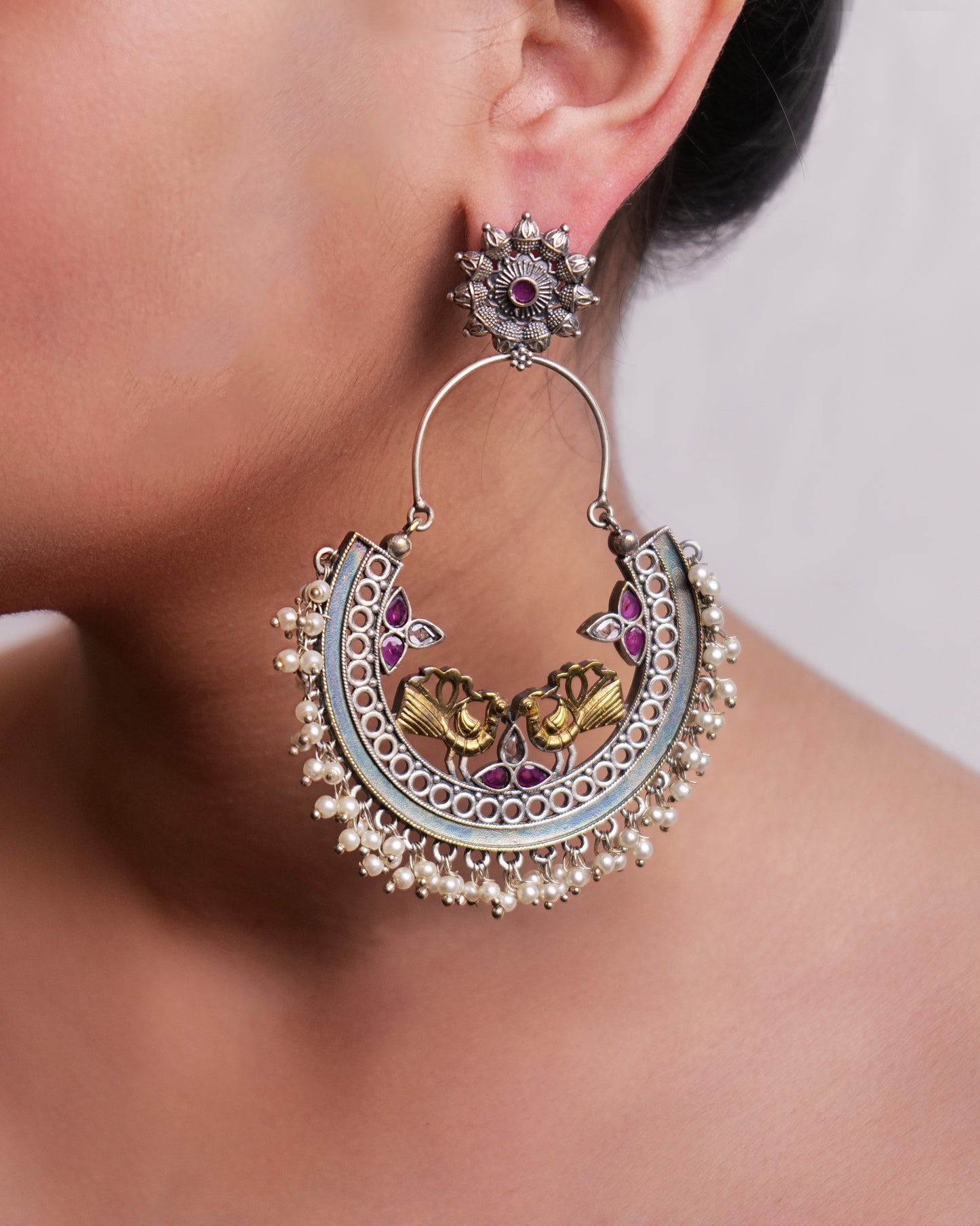 Chandbalis with stones