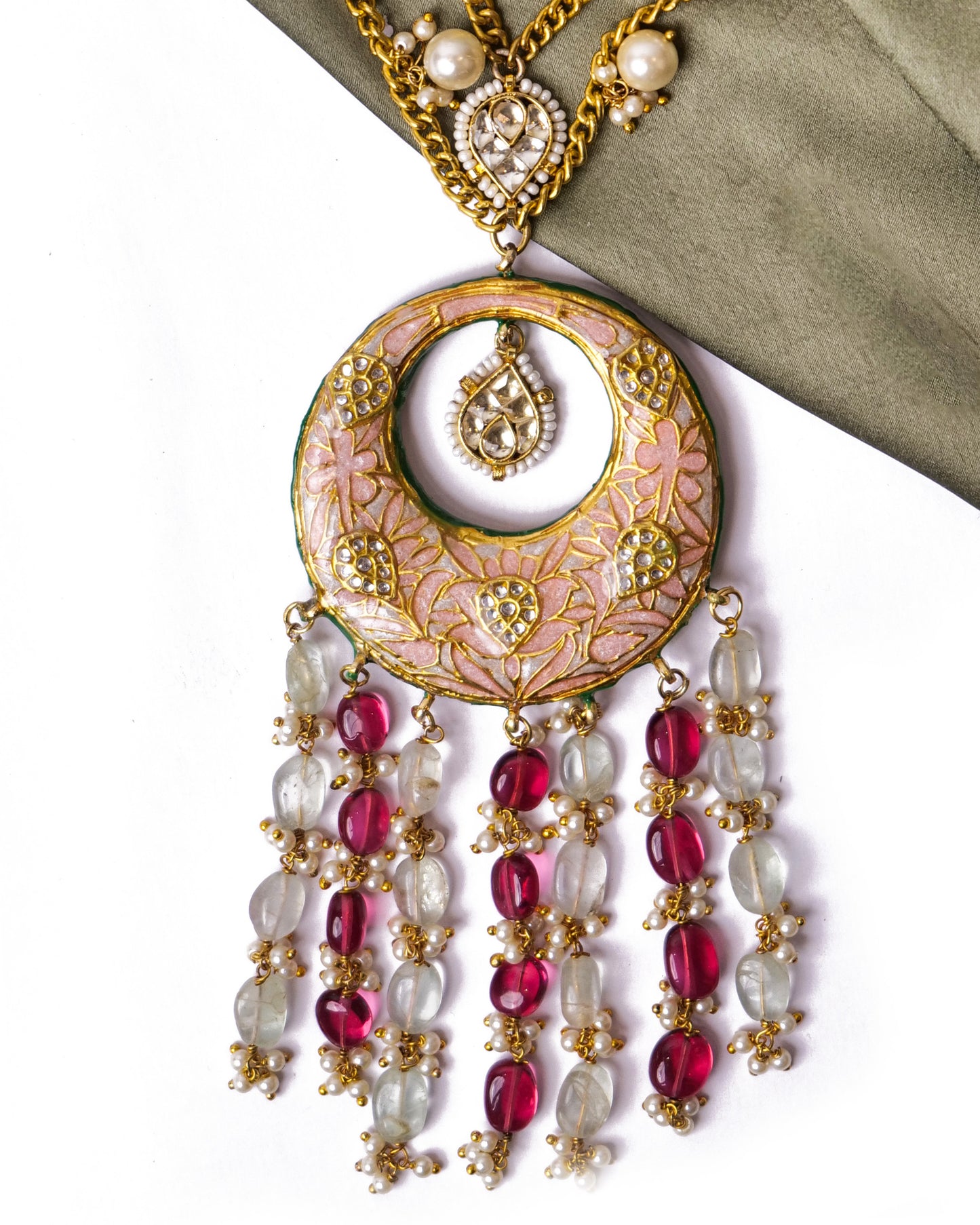 Meenakari Pendant Necklace