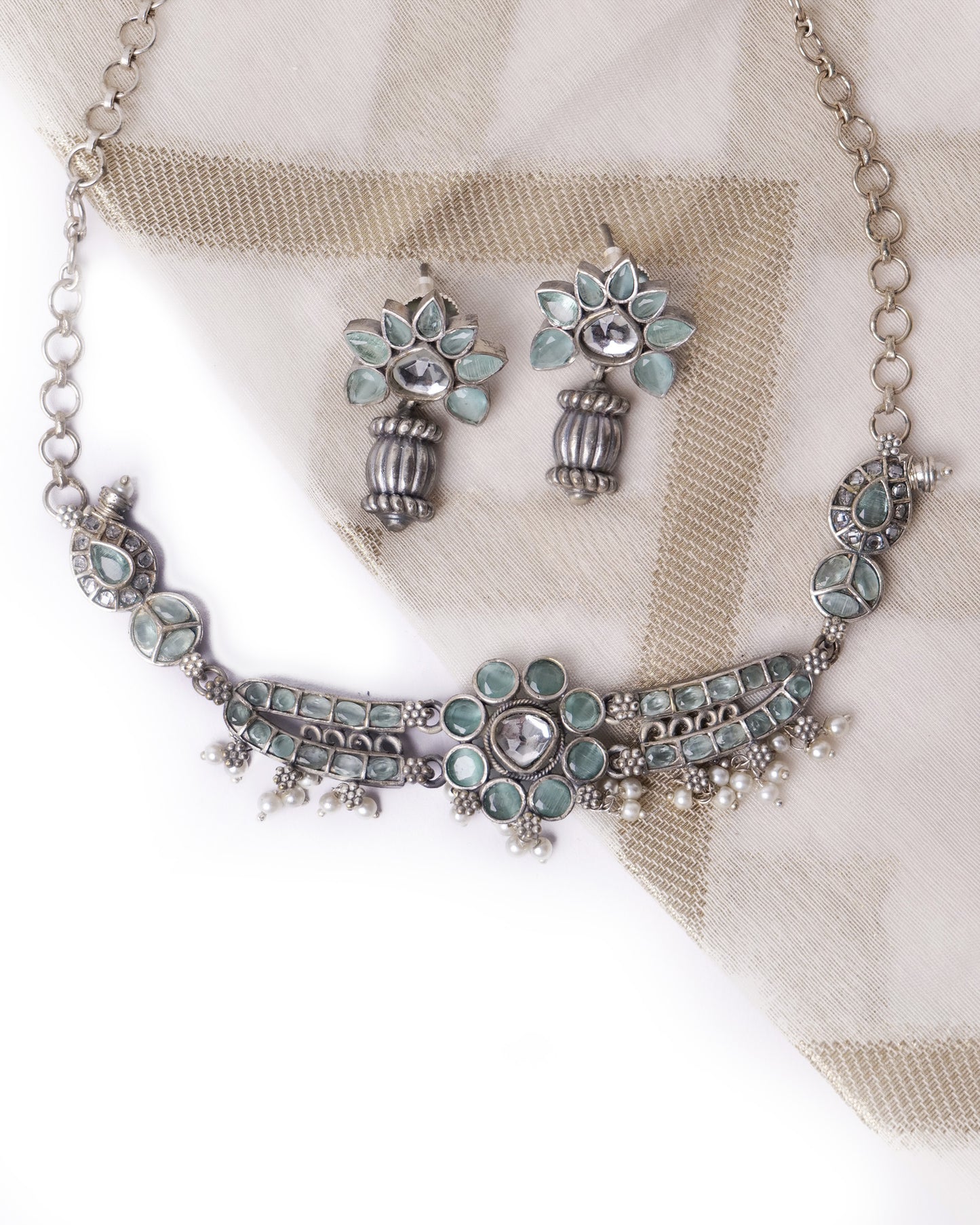 Lisa Silver & stones Set
