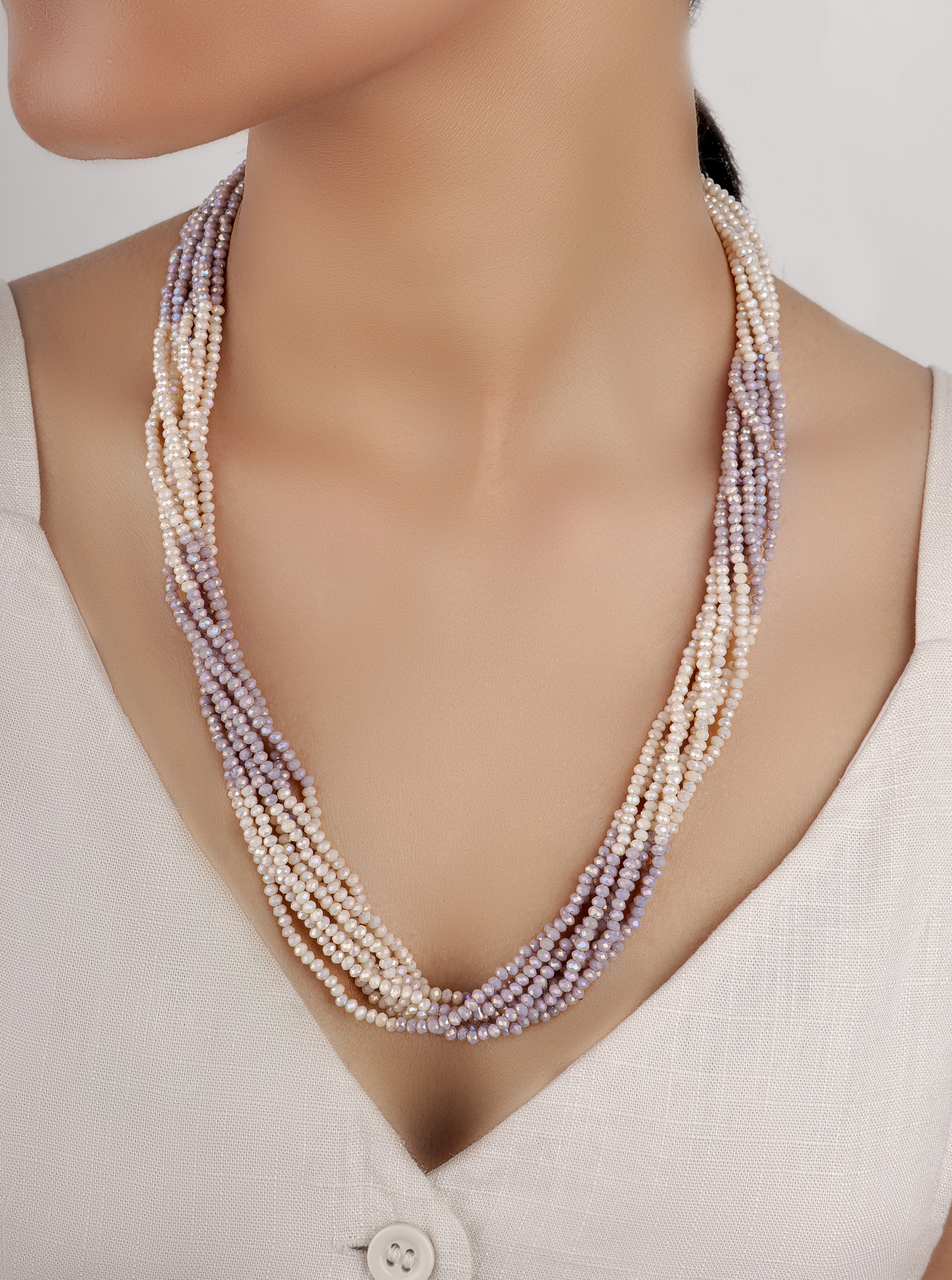 Multi string necklace