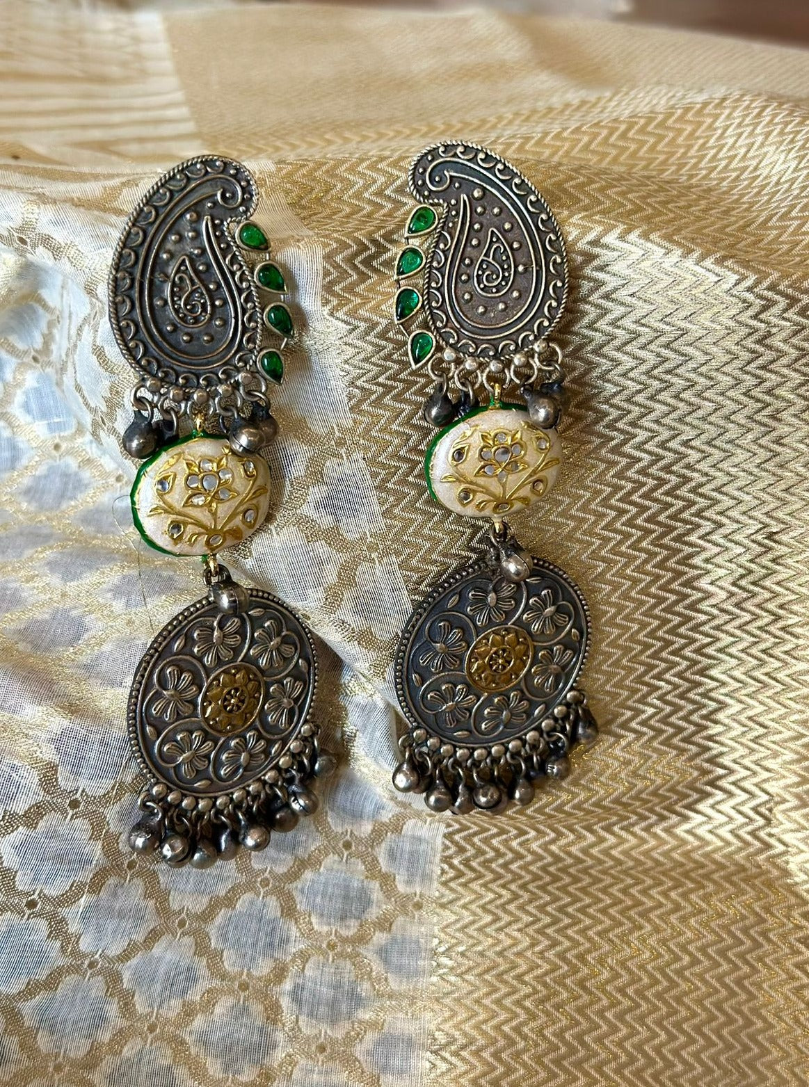 Long Paisley Earrings