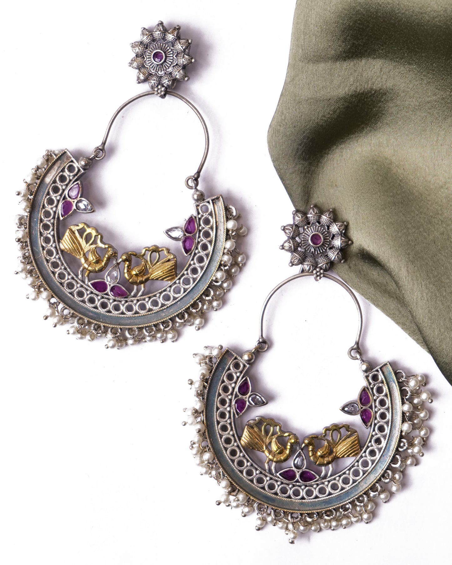 Chandbalis with stones