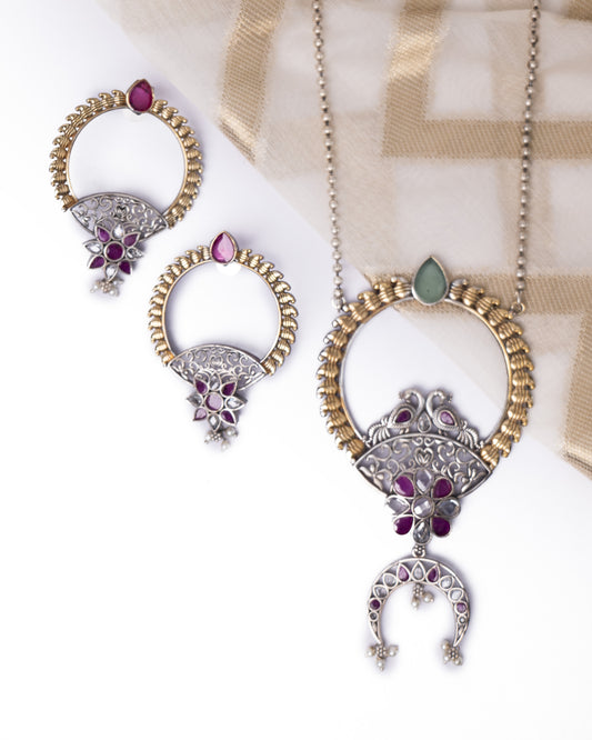 Mirage Dual tone Necklace Set