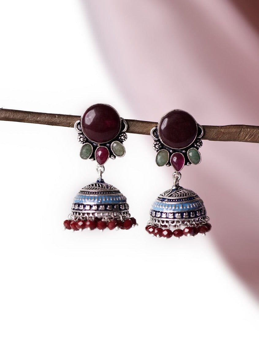 Hues of the ocean earrings