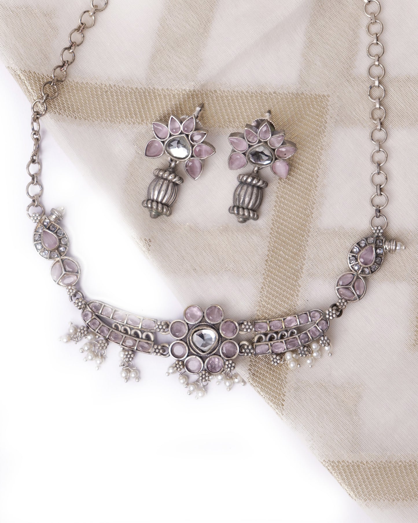 Lisa Silver & stones Set