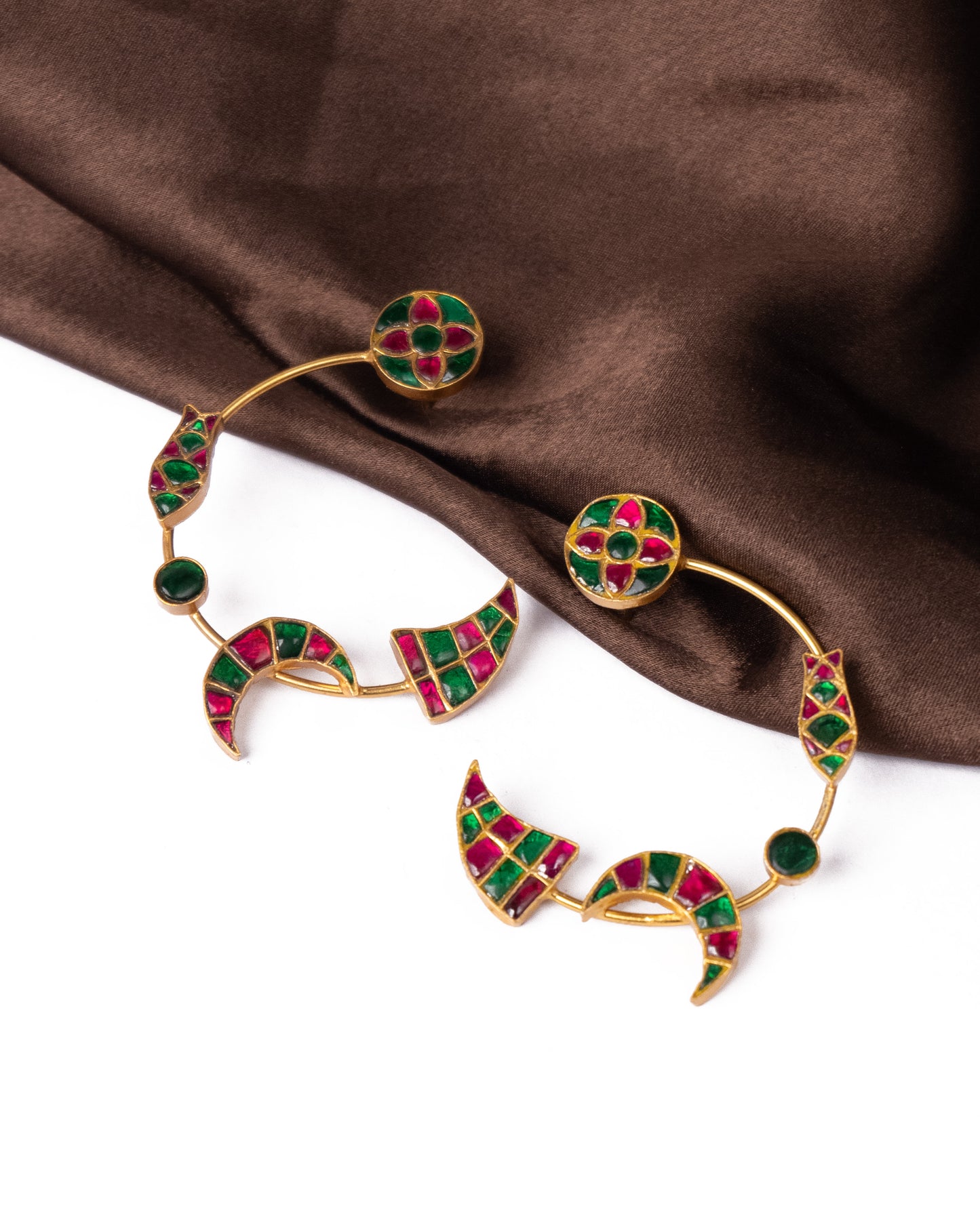Polki Hoop Earrings