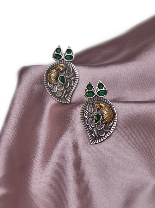 Green oxidised studs